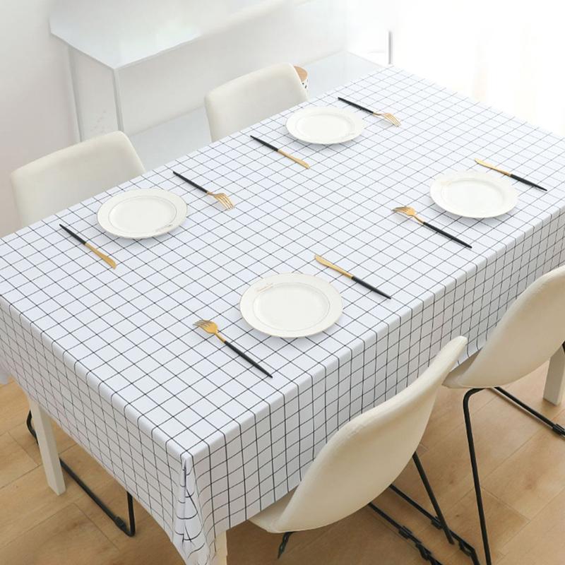 Роскошная высококачественная водонепроницаемая и маслостойкая скатерть из ПВХ, не требующая мытья, прямоугольный бытовой стол, чайный столик и настольная ткань
