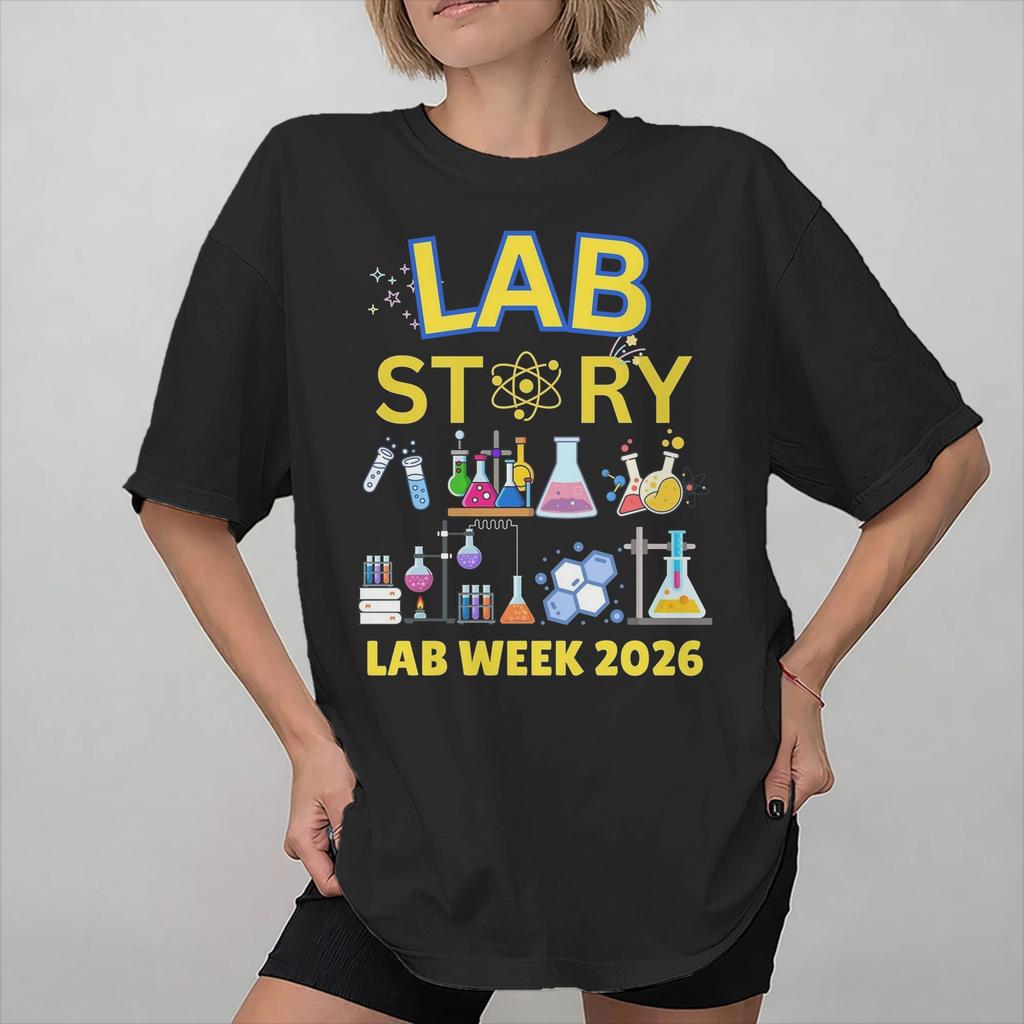 Lab Crew Lab Week 2026 Graphic Printing T Shirt for Unisex Women Cotton Tee Shirt Clothing
