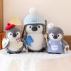 Cute Shape Penguin Plush Toy Chef Painter Holding Fish Penguin Doll Catching Machine Doll Throwing Gifts