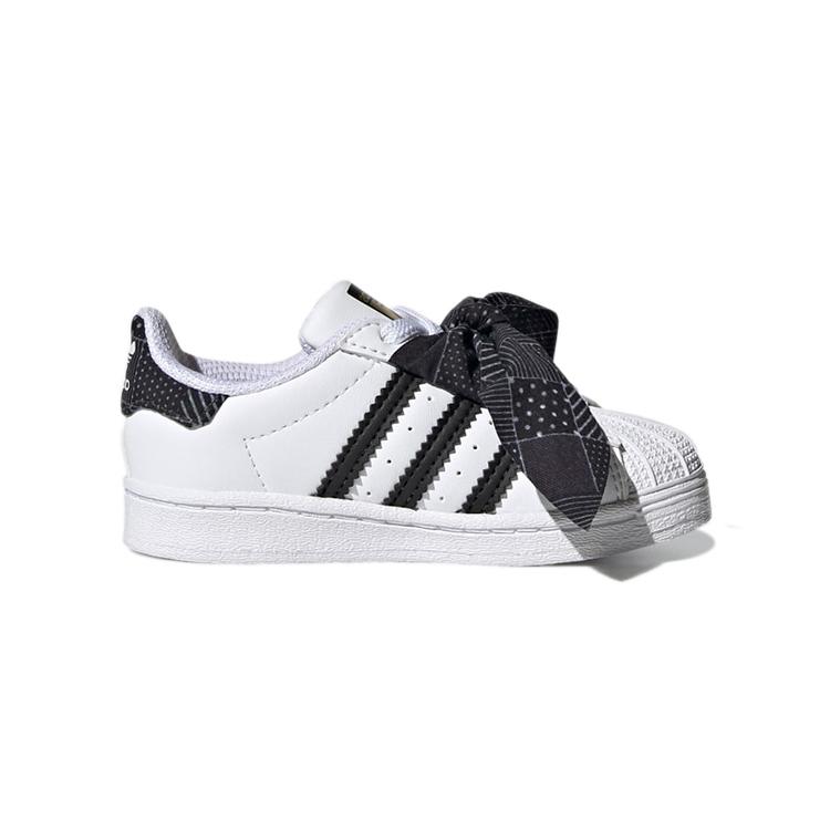 adidas Оригинальные SUPERSTAR Удобные Нескользящие Низкие Детские Кроссовки Белый Золотой Черный Для Младенцев и Малышей Q47380