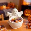 Creative Desk Storage Ornament 3D Printed Ghost Candy Bowl for Halloween Party Decorations, Multi-functional Desktop Cute Supplies Organizer Trinkets