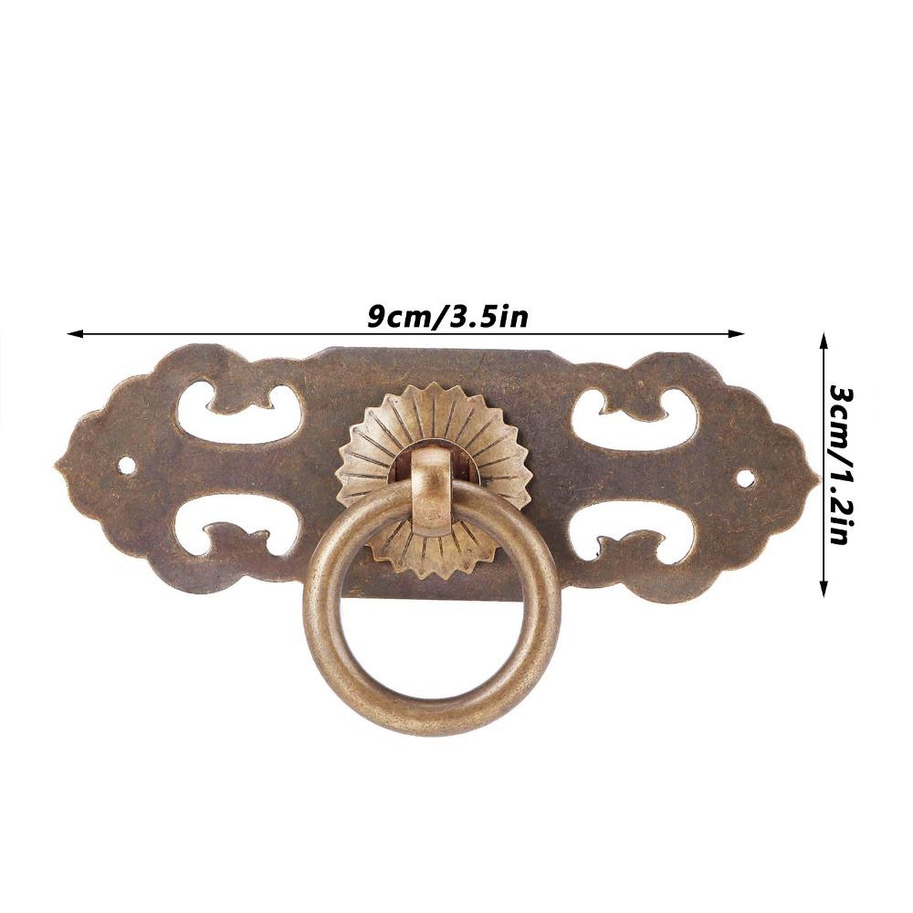2pcs Durable Cabinet Door Handle With Screws Antique Pull Handle Drawer Pull Handle  Wardrobes