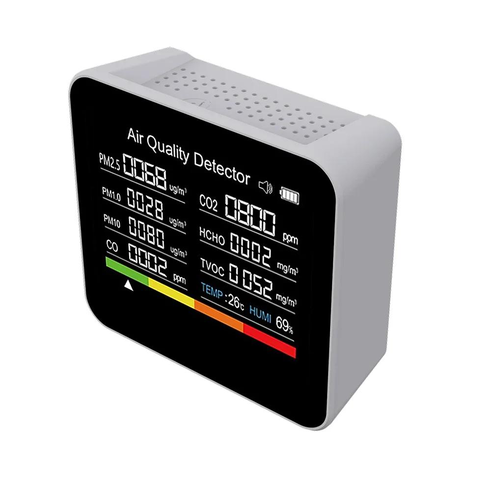 9 in 1/13 in 1/14 in 1 Tuya WIFI Air Quality Monitor CO Detector Real Time Monitoring Home Air Test Kits APP Control CO2 Meter