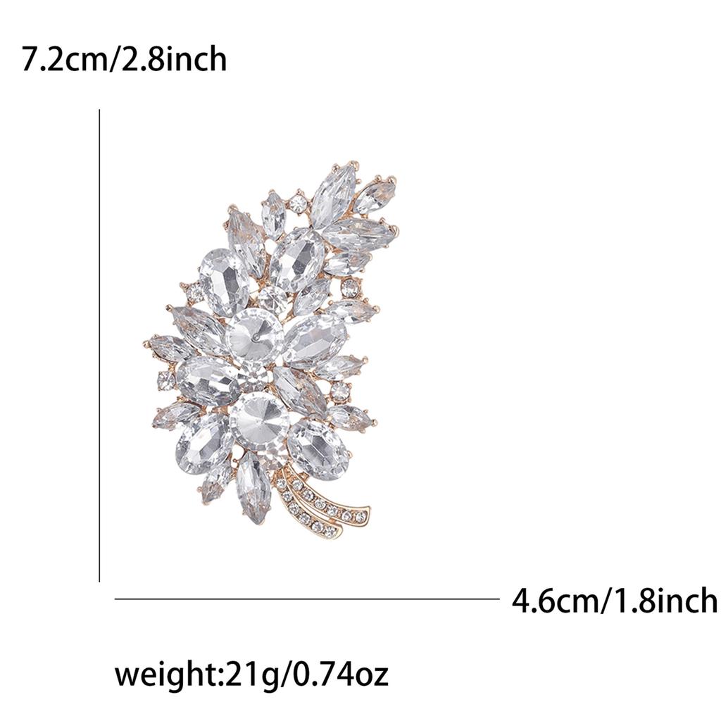 High-Grade Alloy Rhinestone Tree Brooch Exquisite Creative Women'S Cardigan Shawl Corsage Jewelry Pin