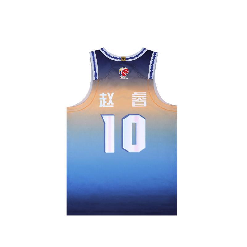 Баскетбольная форма Li Ning CBA Collection Чжао Жуй №. 10 Мужских Мечтательный Синий AAYU857-1