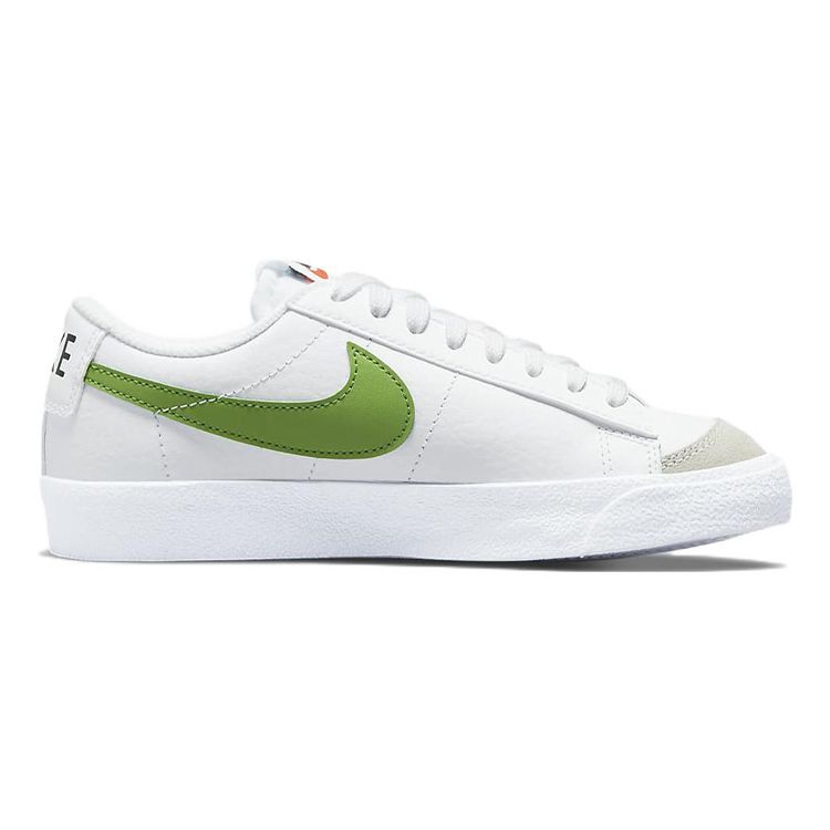 Nike Blazer Low 77 GS White Chlorophyll Medium Blue Детские кроссовки Черные DA4074-109
