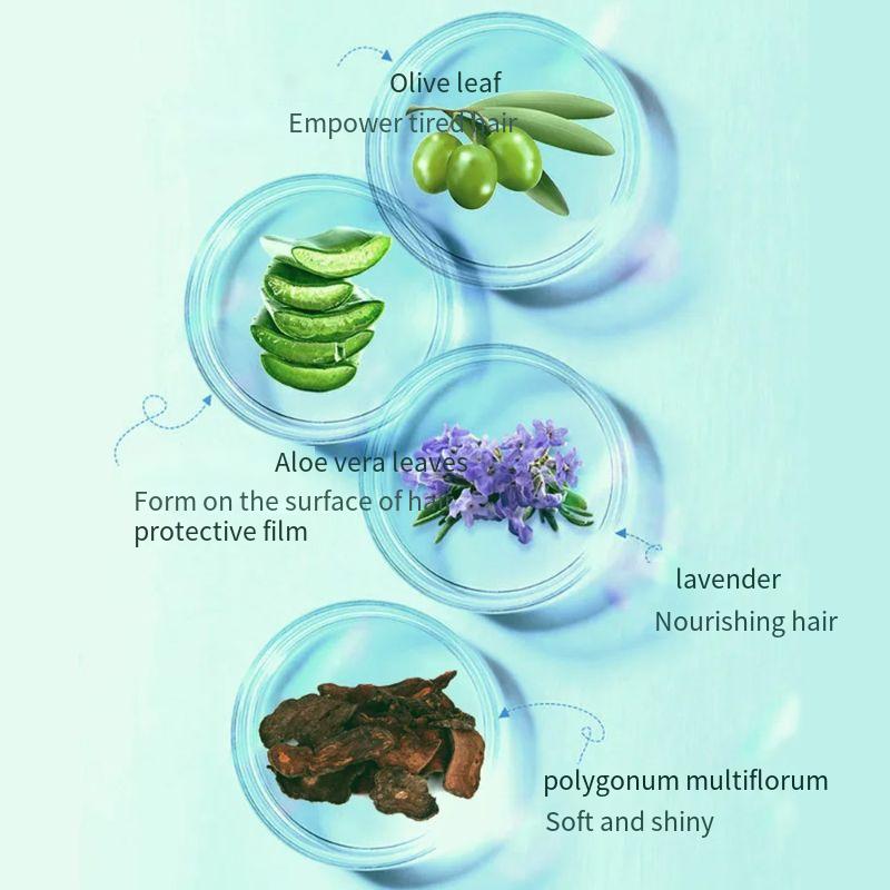 Растительная краска для волос Шампунь Перманентная пузырьковая краска Растительная краска для волос Крем-краска для блеска Мягкое восстановление волос Формула без аммиака