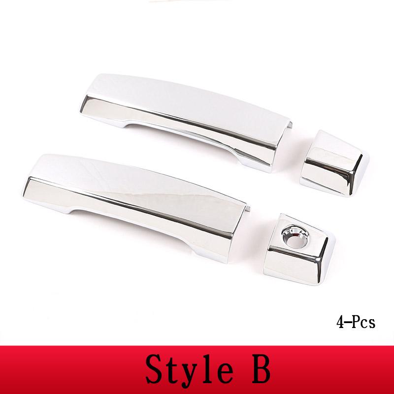 Для Nissan Titan 2004-2015 Стайлинг автомобиля ABS Серебристая крышка дверной ручки автомобиля Накладка Наклейка Экстерьер автомобиля