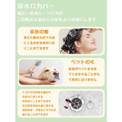 Hanature Drain Covers, Floor Drain Stickers, Set of 10, Odor and Insect Repellent, Easy To Install and Clean, Suitable for Kitchens, Bathrooms, and La