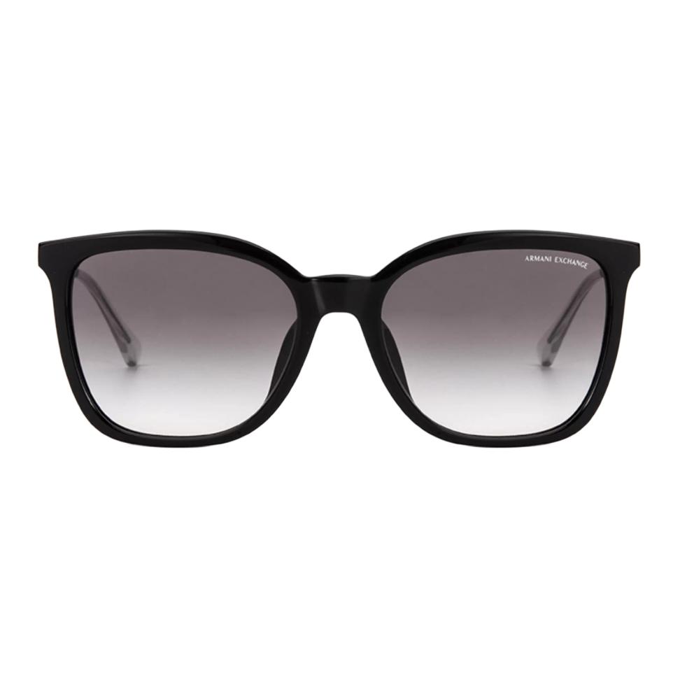 Emporio Armani Авангардные Роскошные Квадратные Солнцезащитные Очки Унисекс Солнцезащитные Очки Глянцево-Черные AX4151SF-815811