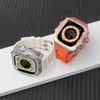 Роскошный комплект для модификации Apple Watch Ultra 3 49 мм 45 мм 44 мм Корпус из нержавеющей стали для IWatch 9 8 7 6 Кристальная кнопка Спортивный ремешок