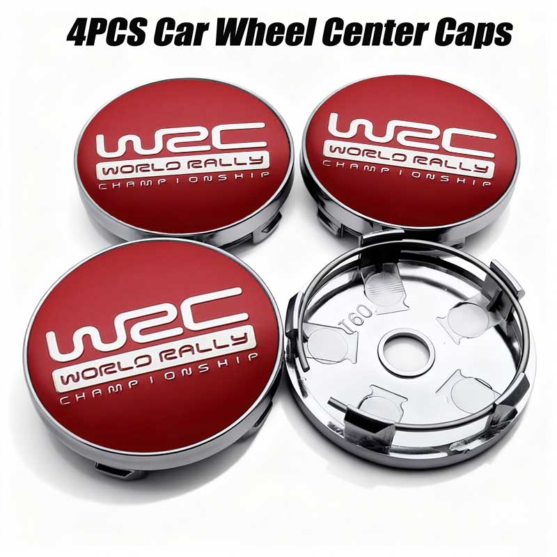 4pcs 56mm 60mm Universal WRC Emblem Car Wheel Center Cover Hub Cap Sticker For FORD 10Q TOYOTA Volkswagen KIAQ10