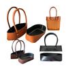 2Pcs/Set Leather Bag Bottom Crochet Handbag Diy Handmade Tote Handles Sewing Supplies Weaving Bags Accessories