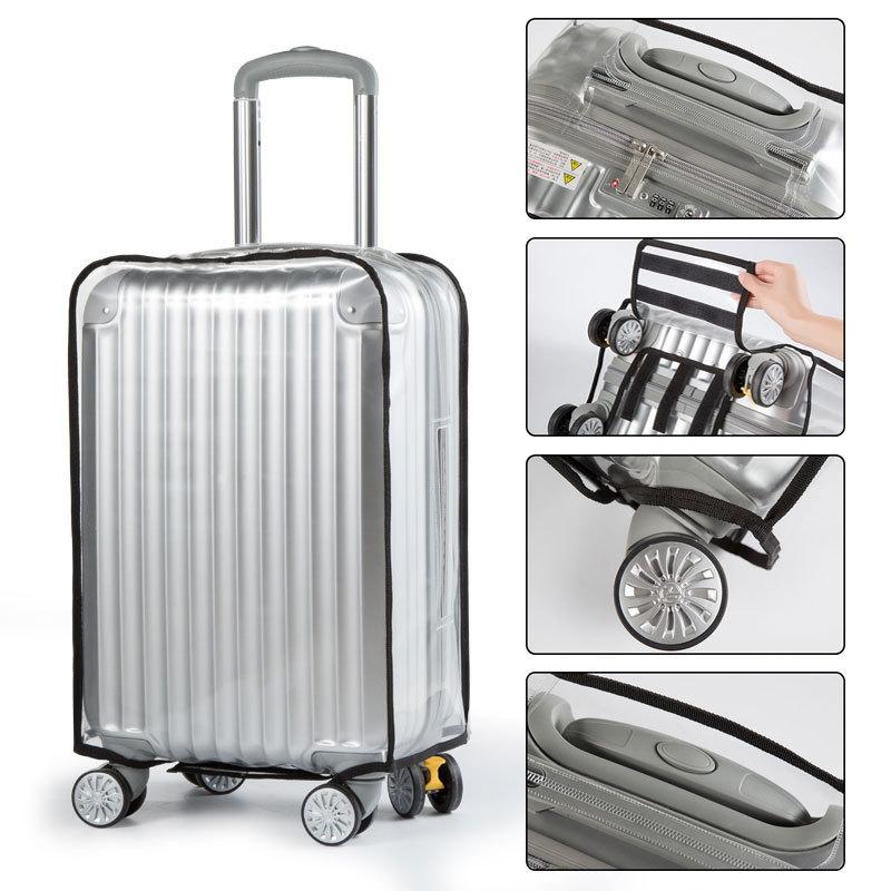 Protective Cover For Suitcase Transparent Travel Luggage 22"" Inches Size M
