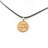 Stones and Minerals. Necklace Coin United States 1 Cent ""Lincoln Memorial Penny"" Black Cord.