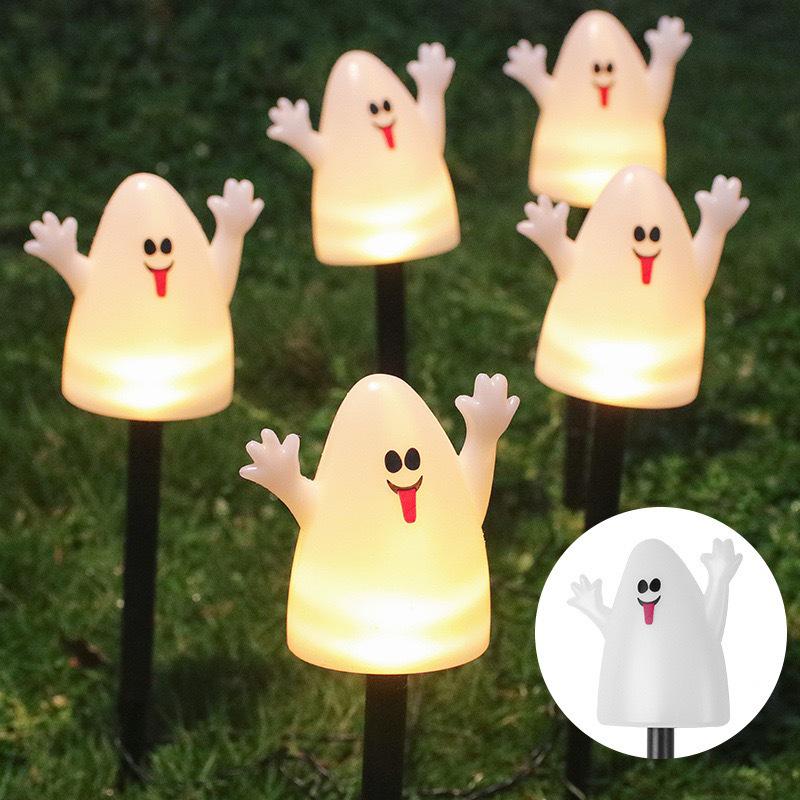 Solar LED Halloween Pumpkin Lantern for Outdoor Garden - Waterproof Decoration