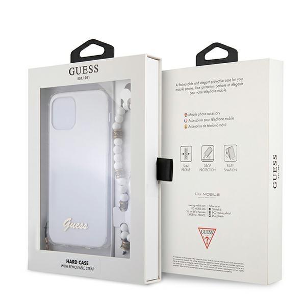 Guess Guhcp12Lkpswh Iphone 12 Pro Max6,7 Transparent Hardcase White Pearl