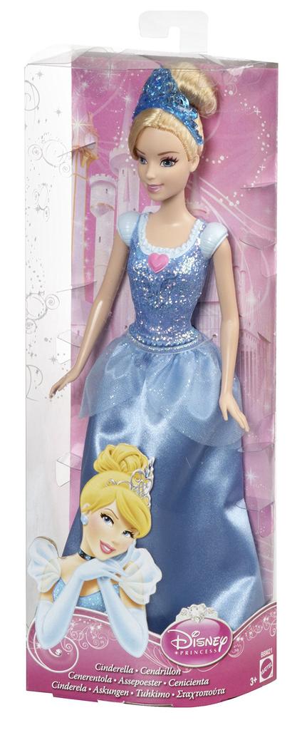 Disney Принцесса Блестящее Платье Кукла Принцесса Золушка (КБР33)