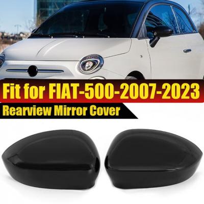 ПАРA для Fiat 500 2007-2020 Накладка на крыло двери Боковое зеркало Замена Черное