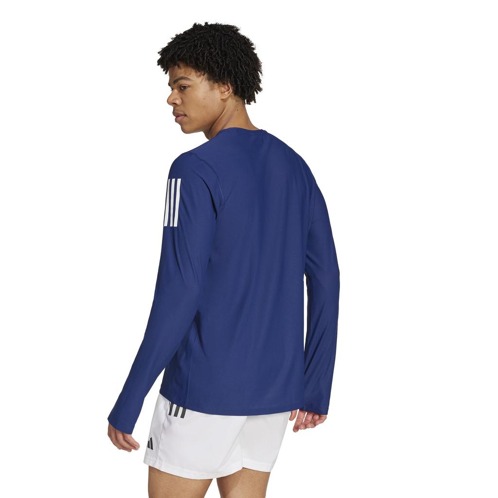 Adidas Own the Run Long Sleeve Running Dark Blue Size Small T-Shirt, Men's, IKM72, (IM5412),