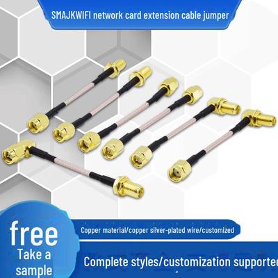 Коаксиальный антенный удлинительный кабель RF SMA Male to Female для сетевых карт WiFi