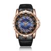 Unique Quartz Watch Men Luxury Rose Gold Skin Cool Gift Mens Casual Fashion Waterproof Watch