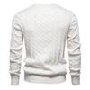 Men's Autumn Winter Solid Knitted Crew Neck Sweater Fashion Casual Deer Embroidery Pullover