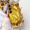 Чехол для Tecno Spark 40Pro KM6 Чехол для Techno Spark 40 Pro Чехол Силиконовый Роскошный Бабочка Любовь Мода Цветы Крутой Расписной