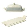 Household Butter Box Ceramic Cheese Fresh-keeping Box Tableware Storage Tray  Fruit