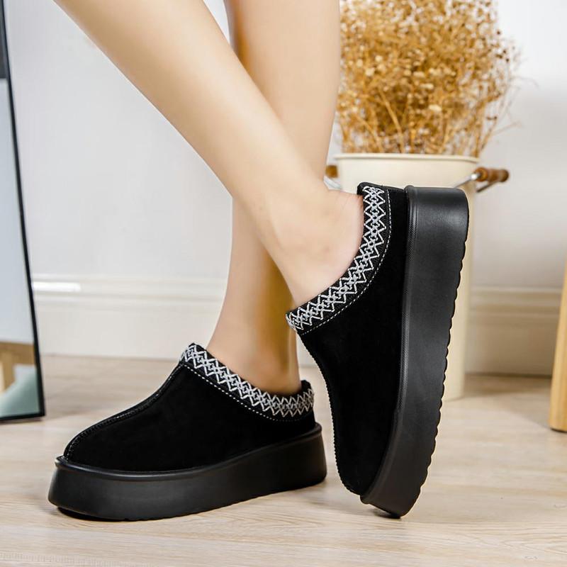Fashion Ankle Snow Boots Women Chelsea Winter 2024 New Brand Fur Short Plush Warm Flats Slippers Platform Shoes Flip Flops Suede Boots