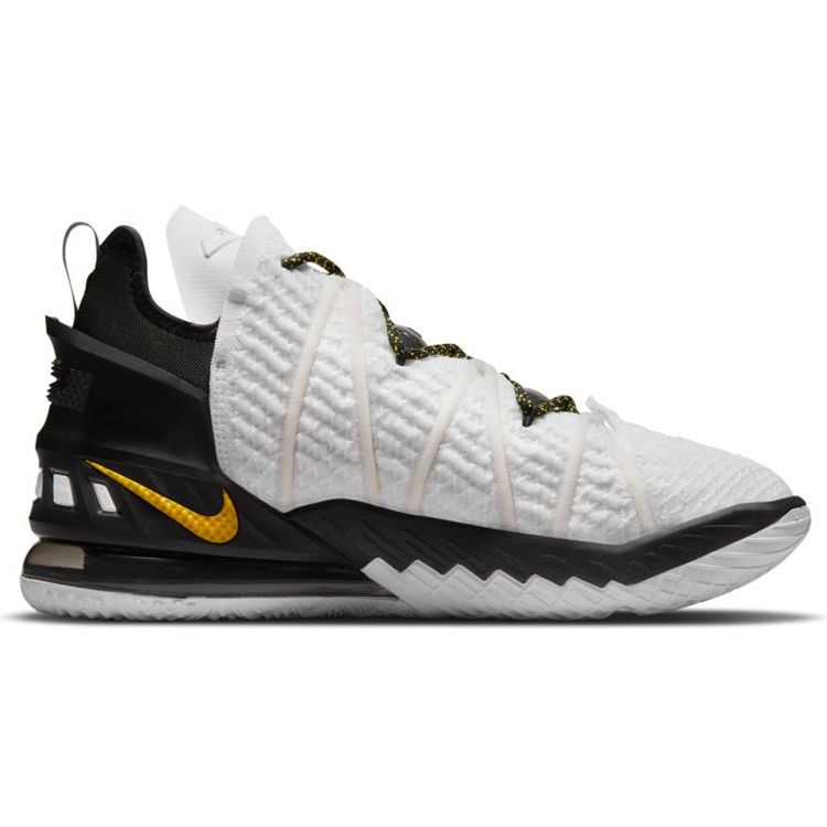 Nike Кроссовки унисекс LeBron 18 EP Home White Amarillo Black CQ9284-100