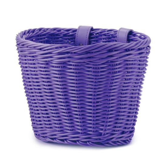 Hand Woven Bicycle Basket Large Capacity Strong Load Bearing Easy Installation Handlebar Bike Front Basket Replacement