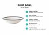 Soup Plate For Dinner Or Breakfast 500Ml Ceramic Ø 21 Cm For Serving