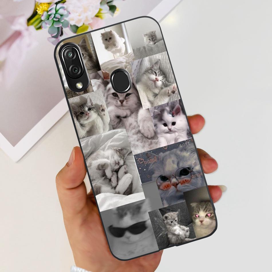 For ZTE Blade V10 Vita Cute Panda Cartoon Case For Zte Blade V10 2019 Blade V10vita Soft TPU Black Silicone Phone Cases