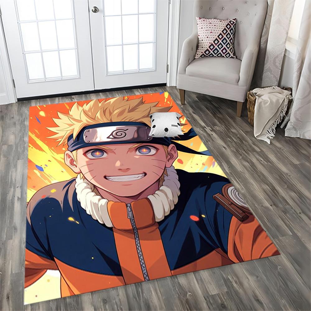 Naruto Team Seven Adventure rug for living rooms, bedrooms, home décor, and as gifts.
