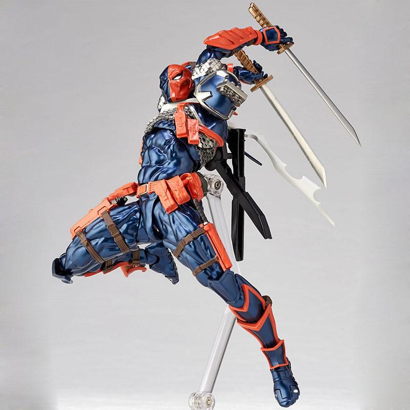 Модель Yamaguchi Удивительный Revoltech Дэдстроук Бэтмен Фигурка Коллекционная Игрушка Кукла Подарки на День Рождения