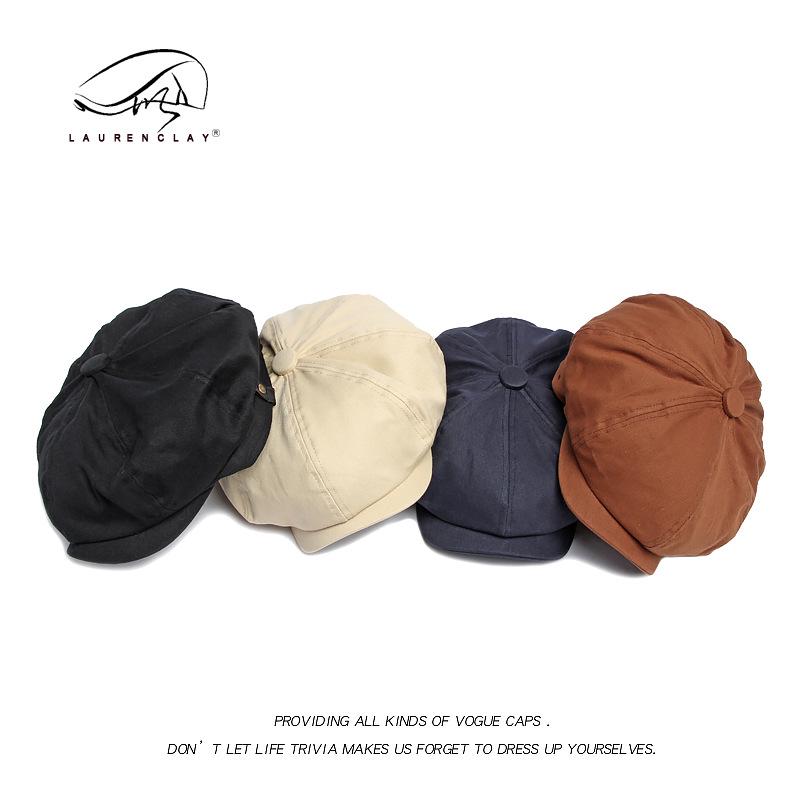 Унисекс регулируемая бейсболка: Классический восьмиклинный британский стиль газетчика