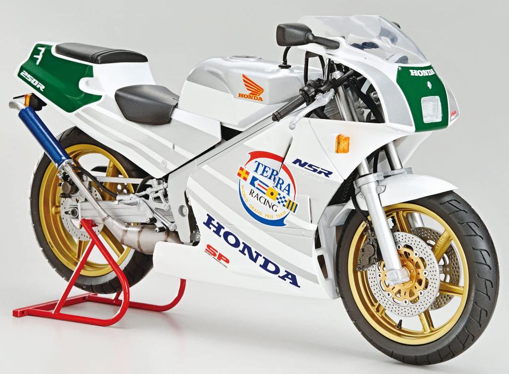 Aoshima Bunka Kyozaisha The Bike Series Honda MC18 NSR250R SP Custom 1989 Plastic Model Molding Color 1/12 No.52