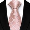 Single Color Mens Necktie Satin Groom Jacquard Luxury Plaid & Checks Ties  Party Accessories