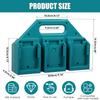 Держатель для 6/4 аккумуляторов Makita 18V и 14.4V Портативный и прочный кейс для аккумуляторов Компактный органайзер для удобного хранения и транспортировки