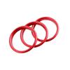 3Pcs/Set Car AC Air Outlet Conditioning Vent Decoration Central Inner Cover Ring Trim For Mazda MX5 Mazda 2 CX3 MX-5 RF ND