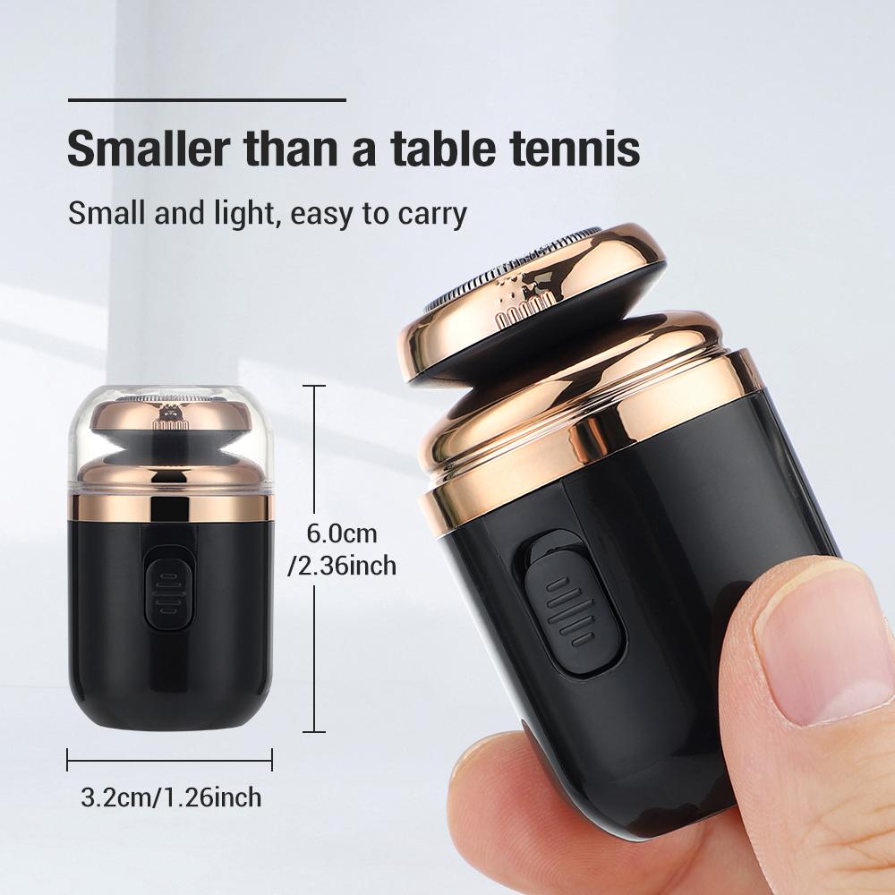 New Mini Electric Travel Shaver For Men Pocket Size Washable Electronic Razor Mens Rechargeable Cordless Shaving Face Beard
