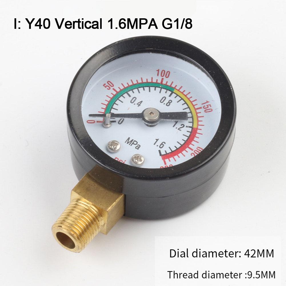 1pc Pressure Gauge For Air Compressor Power Tools Replacement Accessories Y40 Y50 0-180PSI Water Liquids Meter Pressure Gauge