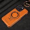 Роскошный кожаный чехол-подставка с магнитом для iPhone 16: Защита от падений и совместимость с Apple 17 ProMax