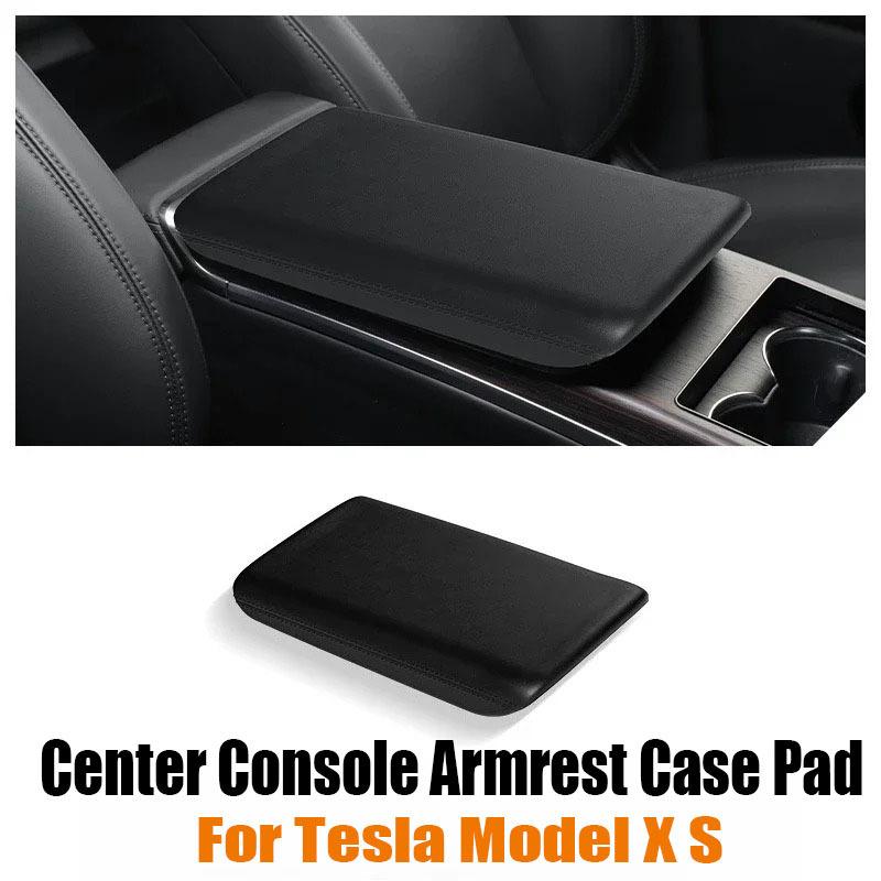 Защитный чехол-подкладка на подлокотник центральной консоли для Tesla Model X S, Защитная крышка ящика подлокотника, Защита от царапин, Автоаксессуары из ТПЭ