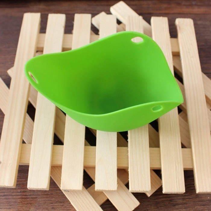 Pocheuse à œufs - Coupe Poach - Silicone Vert - Résistant de -40 à 240 ℃ - Flottante pour cuisson parfaite