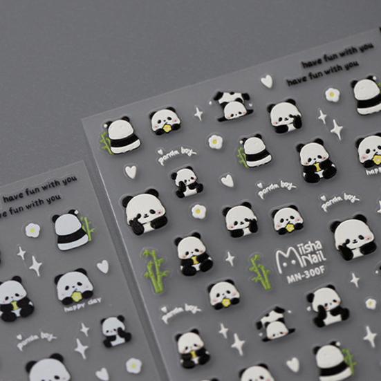 Художественная наклейка 5D бамбуковая буква водонепроницаемая самоклеящаяся наклейка для домашних животных для женщин и девочек поддельные украшения для ногтей