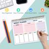 Daily Planner Spiral Notebooks Time Management Organizer To-Do List Notes Personal Daily Habits Develop Miscellaneous List