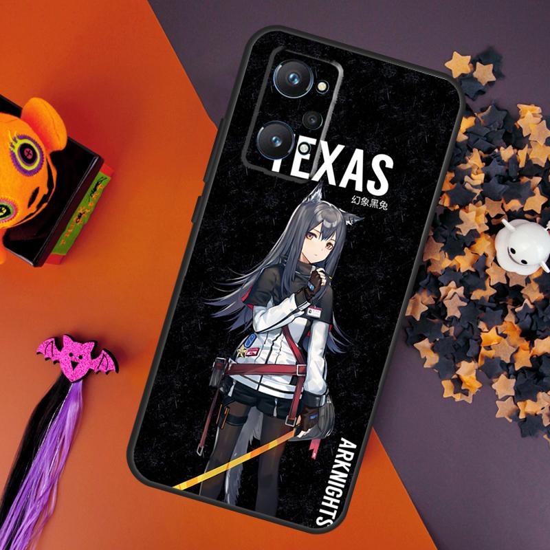 Чехол Texas Arknights для Realme GT Neo 5 3 2 C55 C35 C33 C31 C30 C25 C21Y C15 C11 Realme 10 8 9 11 Pro Plus