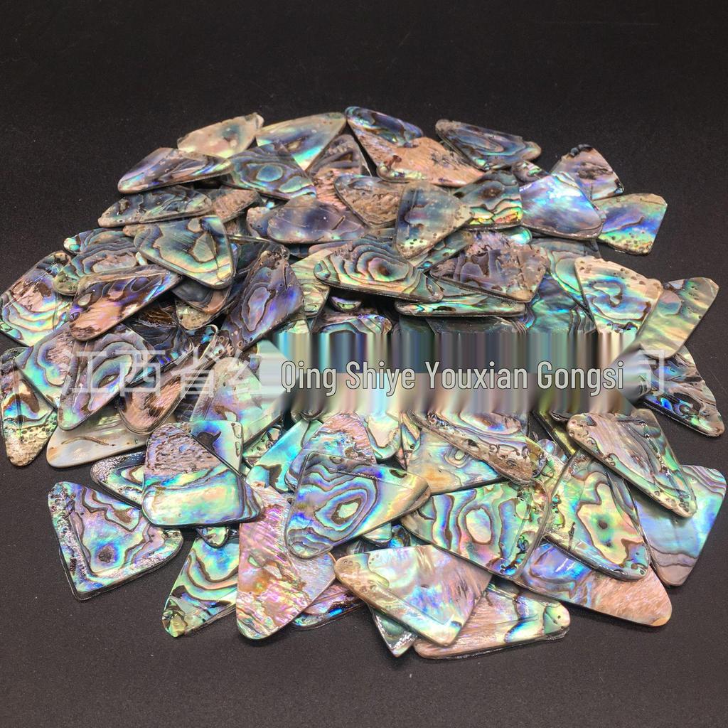 Треугольная изогнутая подвеска из раковины абалона для изготовления украшений и аксессуаров своими руками